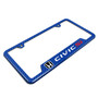 Honda Civic Si Blue Carbon Fiber Texture ABS Plastic Open Corners License Plate Frame