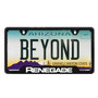 Jeep Renegade Black Carbon Fiber Texture ABS Plastic 50 States License Plate Frame