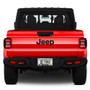 Jeep Gladiator UV-LED Printed on Black Dome Chrome Stainless Steel License Plate Frame