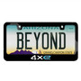 Jeep 4xe Printed American-Made Black Metal License Plate Frame
