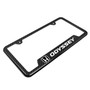 Honda Odyssey Black Carbon Fiber Texture ABS Plastic Open Corners License Plate Frame