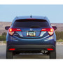 Honda HR-V Black Carbon Fiber Texture ABS Plastic Open Corners License Plate Frame