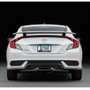 Honda Logo Black Carbon Fiber Texture ABS Plastic Open Corners License Plate Frame