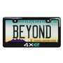 Jeep 4xe Printed Real Carbon Fiber Finish ABS Plastic License Plate Frame