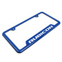 Jeep Rubicon Wrangler Blue Carbon Fiber Texture ABS Plastic 50 States License Plate Frame