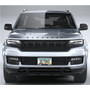 Jeep Wagoneer UV-LED Printed on Black Dome Chrome Stainless Steel License Plate Frame