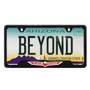 Jeep Trailhawk Black Carbon Fiber Texture ABS Plastic 50 States License Plate Frame