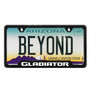 Jeep Gladiator Black Carbon Fiber Texture ABS Plastic 50 States License Plate Frame