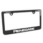 Jeep Renegade Black Carbon Fiber Look ABS Plastic License Plate Frame