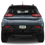 Jeep Cherokee Black Carbon Fiber Look ABS Plastic License Plate Frame