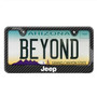 Jeep Black Carbon Fiber Look ABS Plastic License Plate Frame