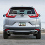 Honda CR-V Black Carbon Fiber Texture ABS Plastic Open Corners License Plate Frame