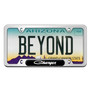 Dodge Charger Classic UV-LED Printed on Black Dome Chrome Stainless Steel License Plate Frame