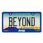 Jeep Blue Carbon Fiber Texture ABS Plastic 50 States License Plate Frame