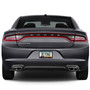 Dodge Black Carbon Fiber Texture ABS Plastic 50 States License Plate Frame