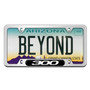 Chrysler 300 UV-LED Printed on Black Dome Chrome Stainless Steel License Plate Frame