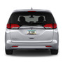 Chrysler Pacifica UV-LED Printed on Black Dome Chrome Stainless Steel License Plate Frame