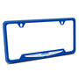 Chrysler Logo Blue Carbon Fiber Texture ABS Plastic 50 States License Plate Frame