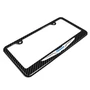 Chrysler Logo Black Carbon Fiber Look ABS Plastic License Plate Frame