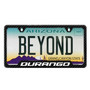 Dodge Durango Black Carbon Fiber Texture ABS Plastic 50 States License Plate Frame