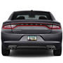 Dodge R/T Logo Black Carbon Fiber Texture ABS Plastic 50 States License Plate Frame