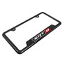 Dodge SRT-8 Logo Black Carbon Fiber Texture ABS Plastic 50 States License Plate Frame