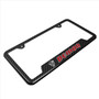 Dodge Demon in Red UV-LED Printed on Carbon Fiber Texture Black ABS Plastic 50 States License Plate Frame