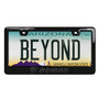 Dodge Demon in 3D Black on Real 3K Carbon Fiber Finish Black ABS Plastic License Plate Frame