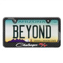 Dodge Challenger R/T Classic Black Carbon Fiber Look ABS Plastic License Plate Frame