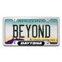 Dodge Charger Daytona Black Nameplate Chrome Stainless Steel License Plate Frame
