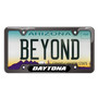 Dodge Charger Daytona Black Insert Gunmetal Black Stainless Steel License Plate Frame