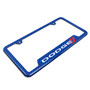 Dodge Blue Carbon Fiber Texture ABS Plastic 50 States License Plate Frame