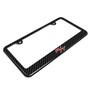 Dodge R/T Logo Black Carbon Fiber Look ABS Plastic License Plate Frame