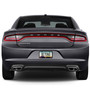Dodge R/T Logo Black Carbon Fiber Look ABS Plastic License Plate Frame