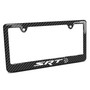 Dodge SRT Hellcat Black Carbon Fiber Look ABS Plastic License Plate Frame