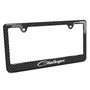 Dodge Challenger Classic Black Carbon Fiber Look ABS Plastic License Plate Frame