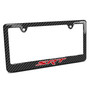 Dodge SRT Logo Black Carbon Fiber Look ABS Plastic License Plate Frame
