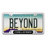 Dodge Challenger UV-LED Printed on Black Dome Chrome Stainless Steel License Plate Frame
