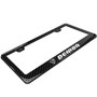 Dodge Demon UV-LED Printed on Real 3K Carbon Fiber Finish Black ABS Plastic License Plate Frame