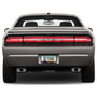 Dodge Super-Bee Logo Black Carbon Fiber Texture ABS Plastic 50 States License Plate Frame
