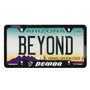 Dodge Demon UV-LED Printed on Real 3K Carbon Fiber 50 States 4 Holes Black License Plate Frame