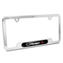 Dodge Charger R/T Classic UV-LED Printed on Black Dome Chrome Stainless Steel License Plate Frame