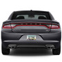 Dodge Charger R/T Classic UV-LED Printed on Black Dome Chrome Stainless Steel License Plate Frame