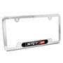 Dodge SRT-8 Logo UV-LED Printed on Black Dome Chrome Stainless Steel License Plate Frame