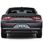 Dodge Charger R/T Classic Blue Carbon Fiber Texture ABS Plastic 50 States License Plate Frame