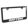 Dodge Charger Daytona Black Carbon Fiber Look ABS Plastic License Plate Frame