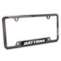 Dodge Charger Daytona Real Carbon Fiber Insert Gunmetal Black Stainless Steel License Plate Frame