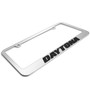 Dodge Charger Daytona in 3D on Mirror Chrome Metal License Plate Frame