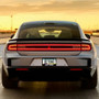 Dodge Charger Daytona Printed American-Made Black Metal License Plate Frame