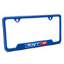 Dodge SRT-8 Logo Blue Carbon Fiber Texture ABS Plastic 50 States License Plate Frame